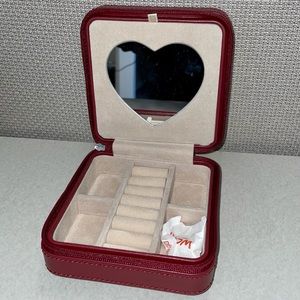 Wolf Small Travel Jewelry Zip Case